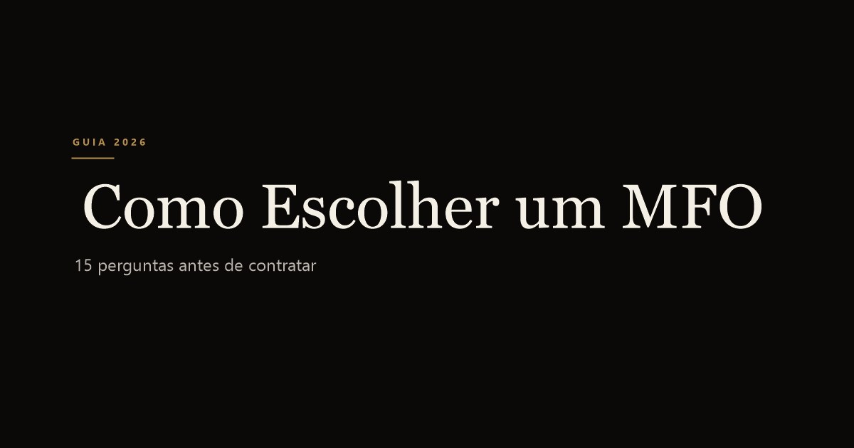 Como escolher family office: 15 perguntas