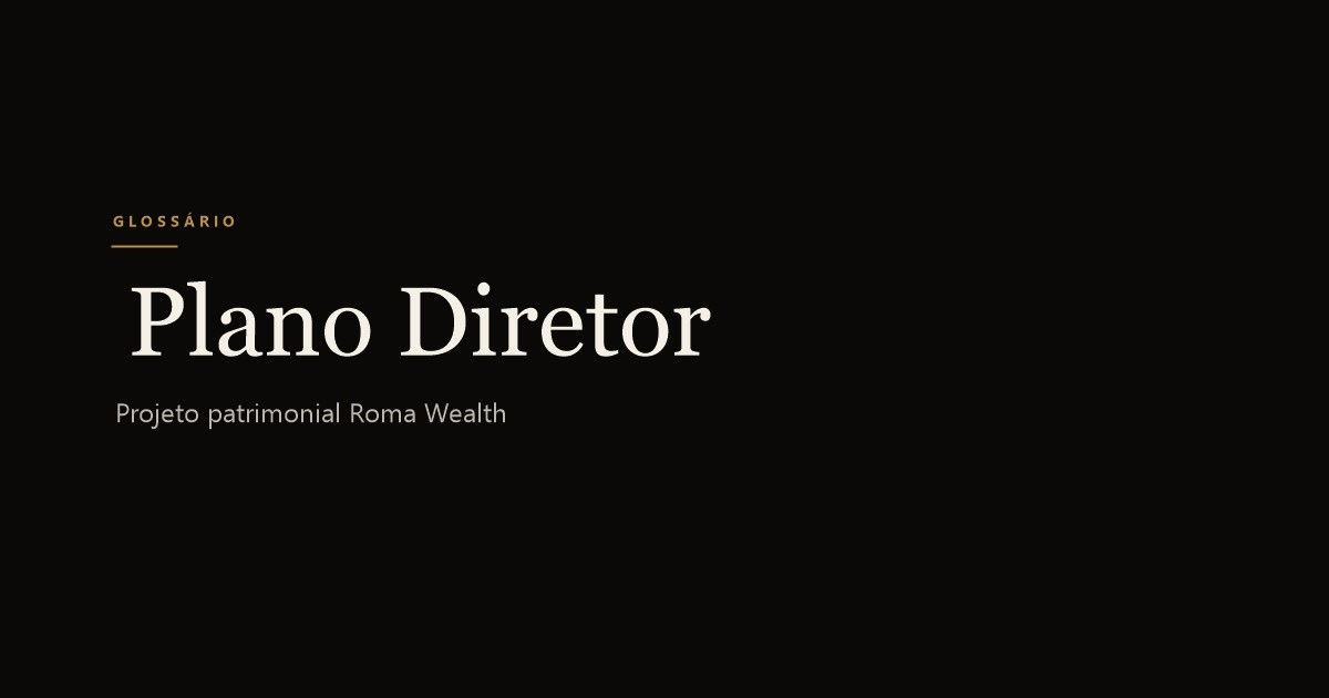 Plano Diretor Patrimonial