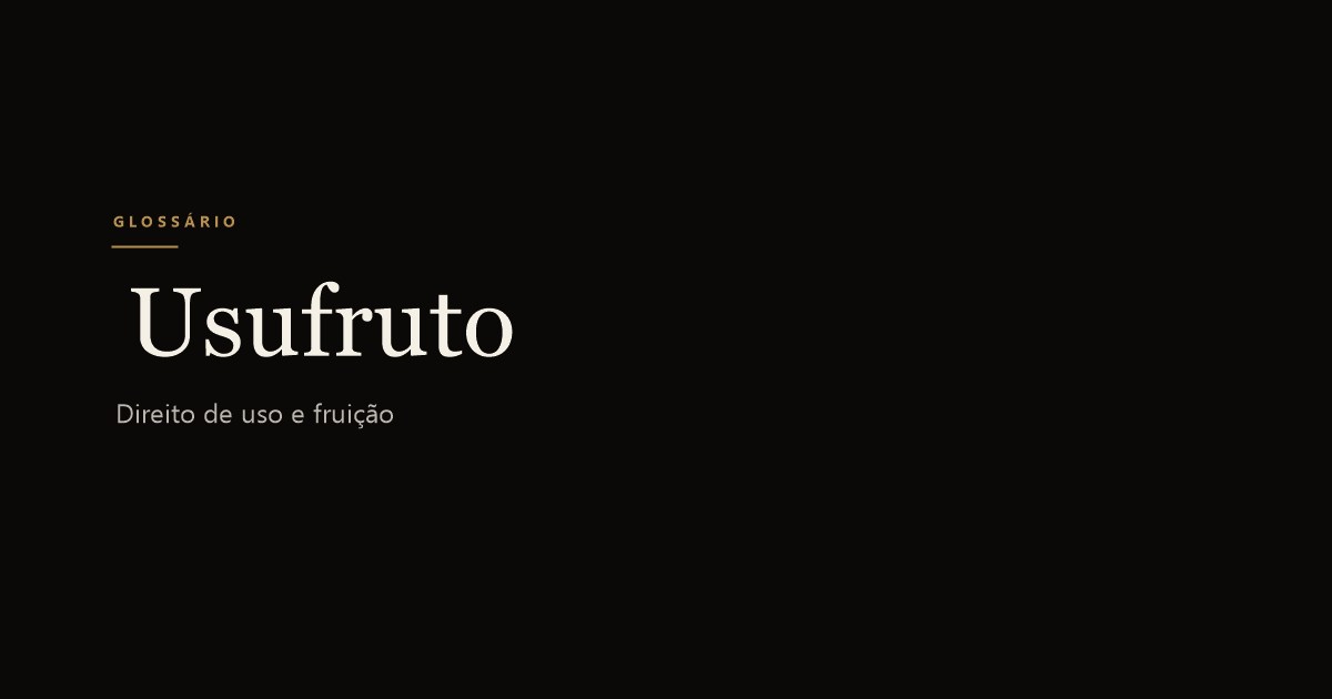 Usufruto