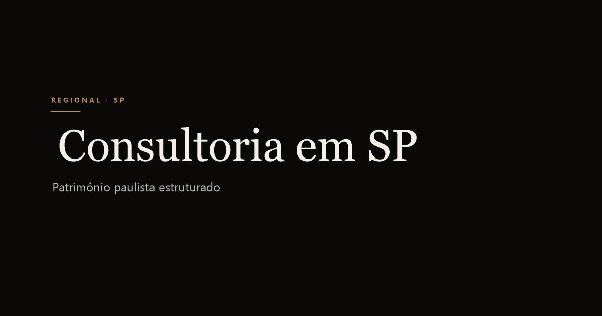 Consultoria Patrimonial em São Paulo: Roma Wealth Advisory